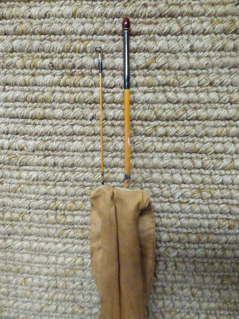 Hardy's' Nocturnal two piece split cane fishing rod PLEASE ALWAYS CHECK CONDITION PRIOR TO BIDDING