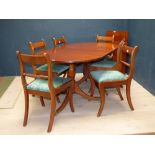 Victorian style mahogany dining table and set of six dining chairs PLEASE ALWAYS CHECK CONDITION