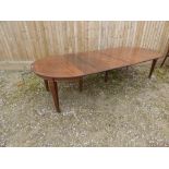 d-end dining table with leaves