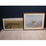 After Coulson 'Biplane in Flight' colour print & another 'Merlin's Thunder' PLEASE ALWAYS CHECK