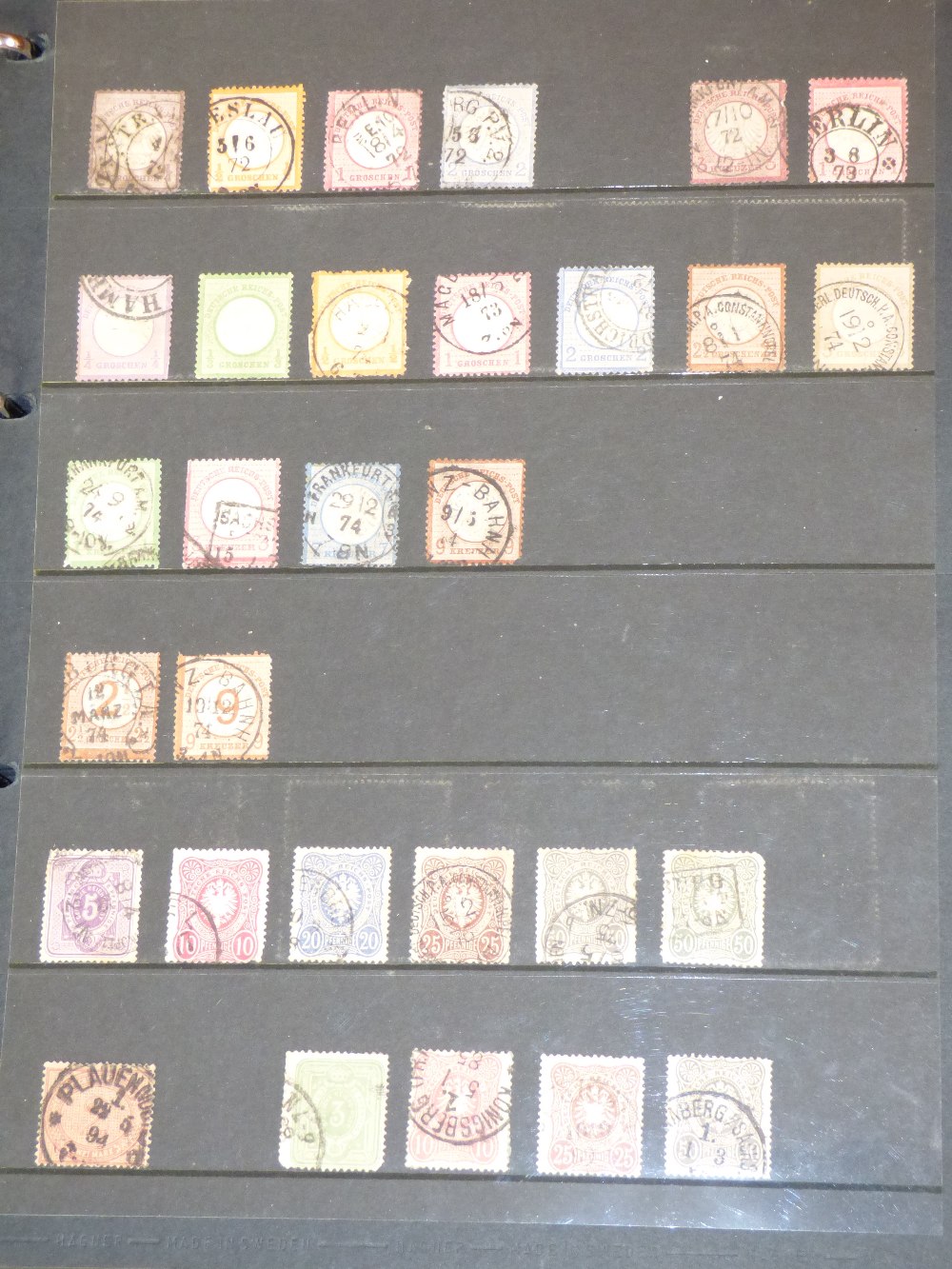Folder containing a collection of stamps from the German Empire, mint & used from early issues & - Image 3 of 5