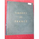 A collection of stamps from France in a Yvert & Tellier album, mint & used from 1853 to 1959