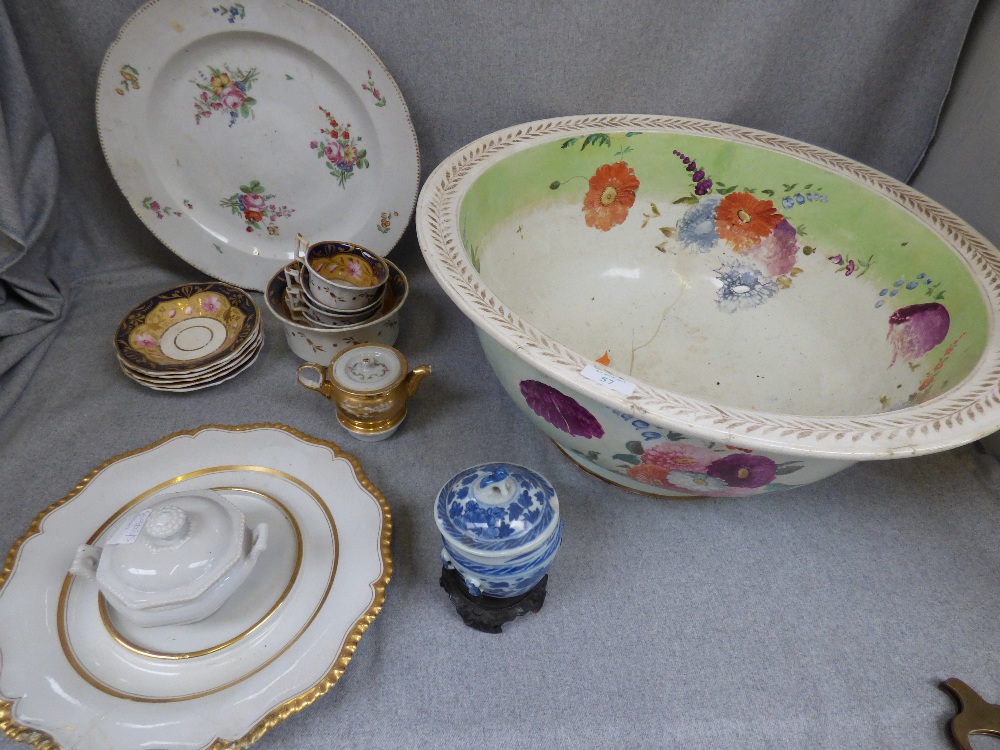 Qty of china incl. large bowl, cups, saucers & orientals etc.