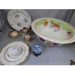 Qty of china incl. large bowl, cups, saucers & orientals etc.