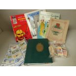 Qty of various mixed world stamps, Players cigarette cards, Dandy/Beano cards, military uniforms &