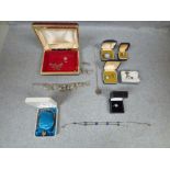 Qty of various silver & white metal jewellery, 4 ozt