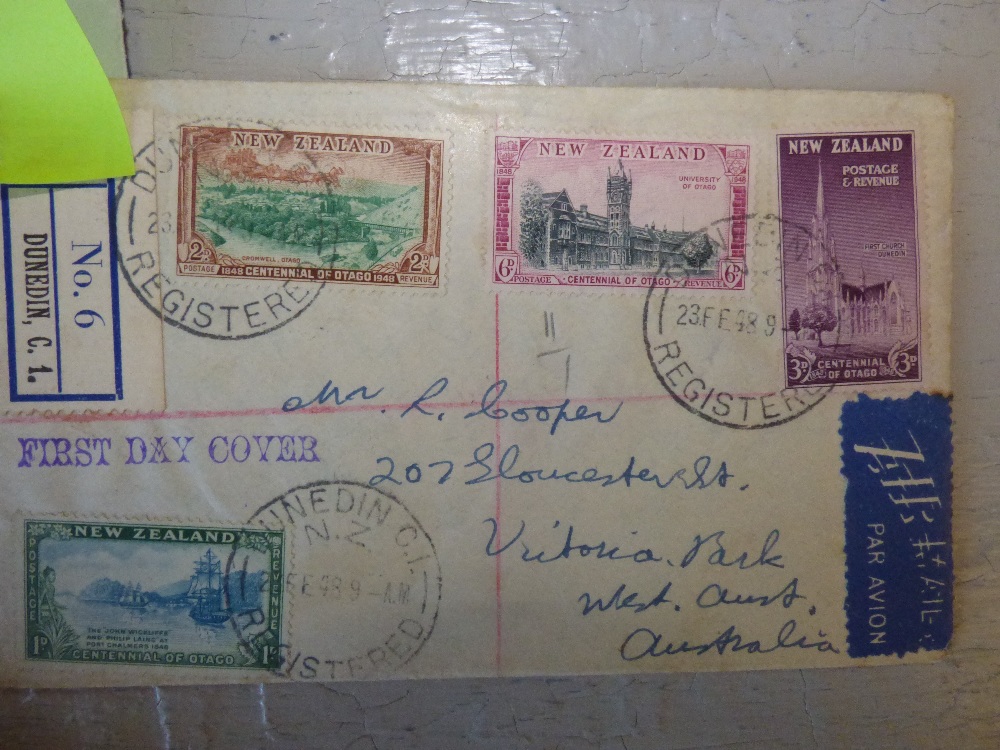 Interesting Whole World collection 1841-1950 incl. good 1d black & 2d blue FDC's 1940's New Zealand, - Image 3 of 10