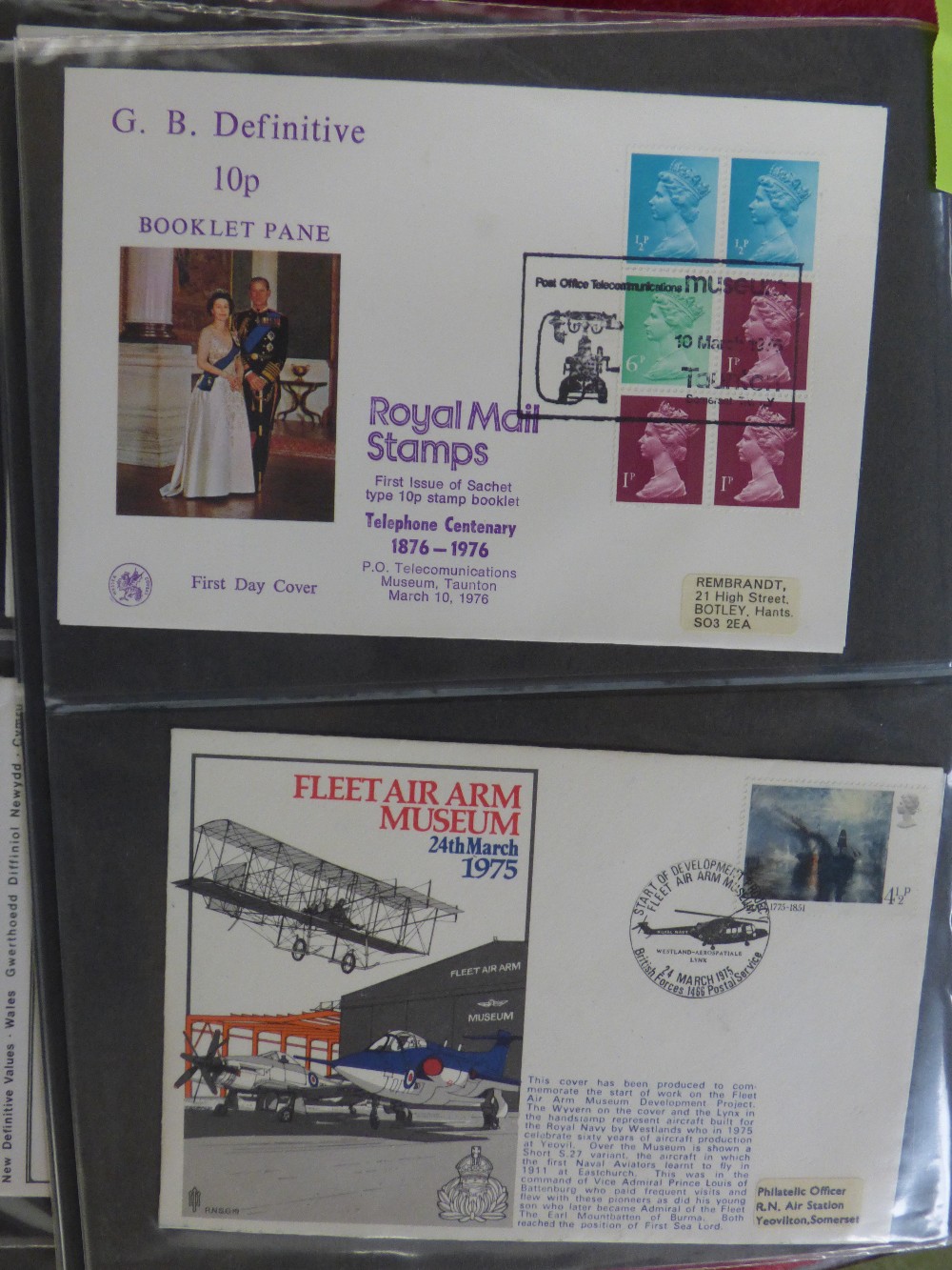 6 albums of FDC, mainly GB (u) 1948 onwards interesting cancellations, comms, definitives and - Image 4 of 13