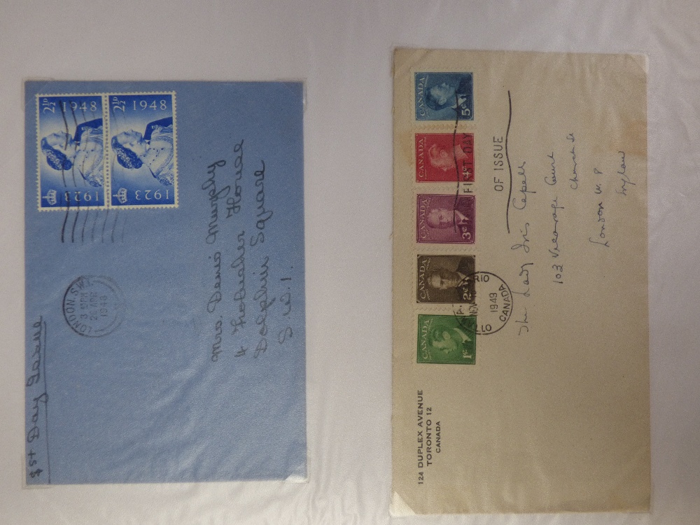 6 albums of FDC, mainly GB (u) 1948 onwards interesting cancellations, comms, definitives and - Image 12 of 13