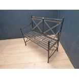 Cast iron 2 seater garden bench