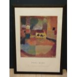 After Paul Klee, a studio framed Modern school poster entitled "With Two Dromedaries and One Donkey,