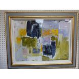 'Susan Kirkman' modern oil on board "untitled", signed with initials 'L. R.', F/G, 37H x 50W cm