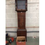 Victorian oak longcase clock for restoration