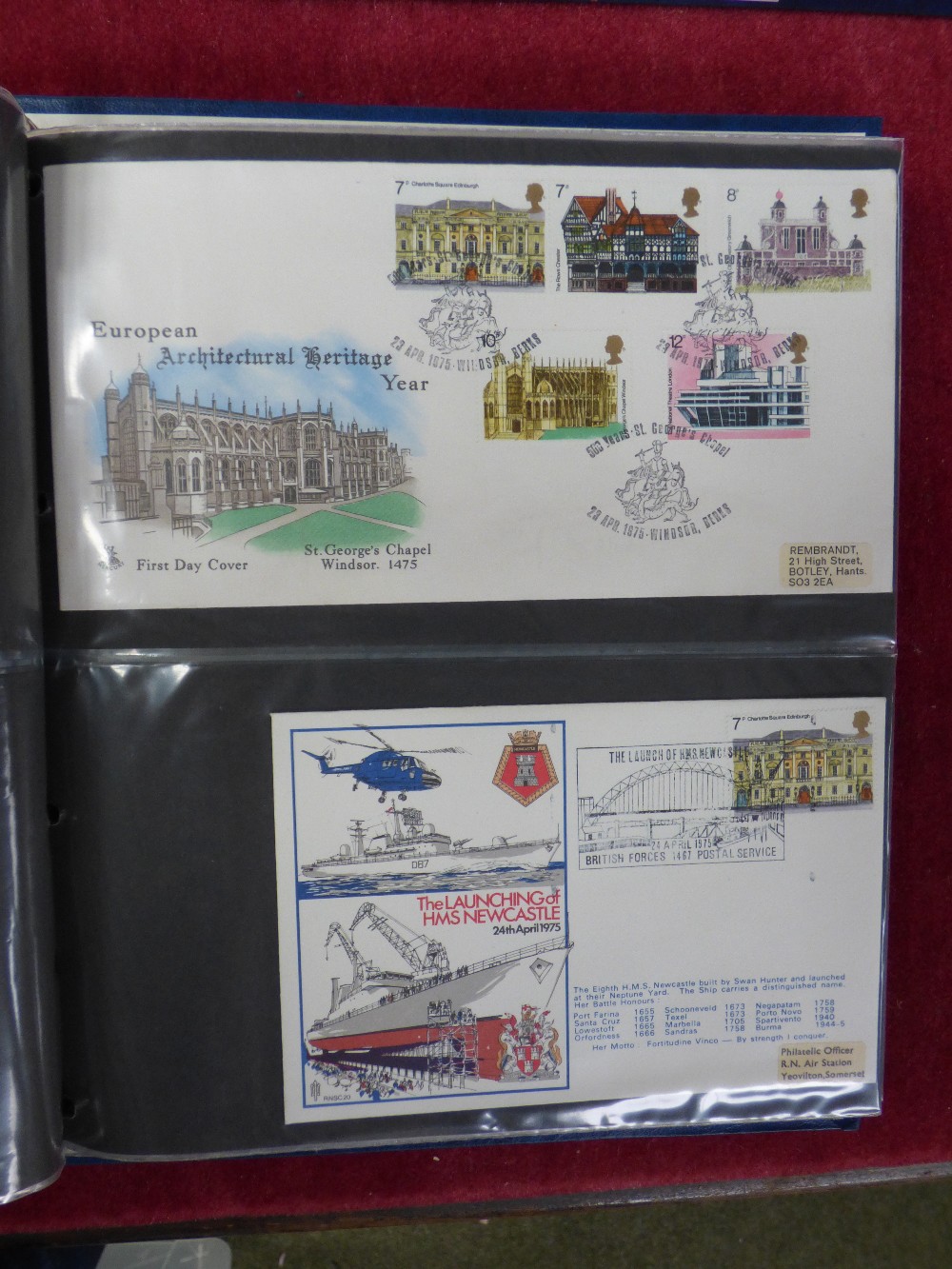 6 albums of FDC, mainly GB (u) 1948 onwards interesting cancellations, comms, definitives and - Image 5 of 13