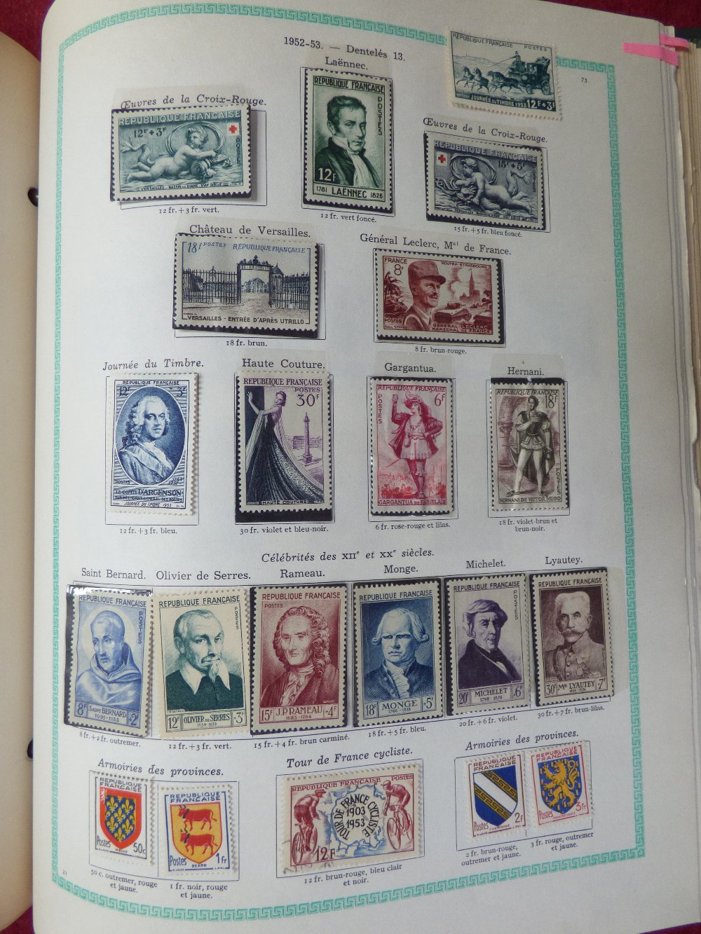 A collection of stamps from France in a Yvert & Tellier album, mint & used from 1853 to 1959 - Image 4 of 5