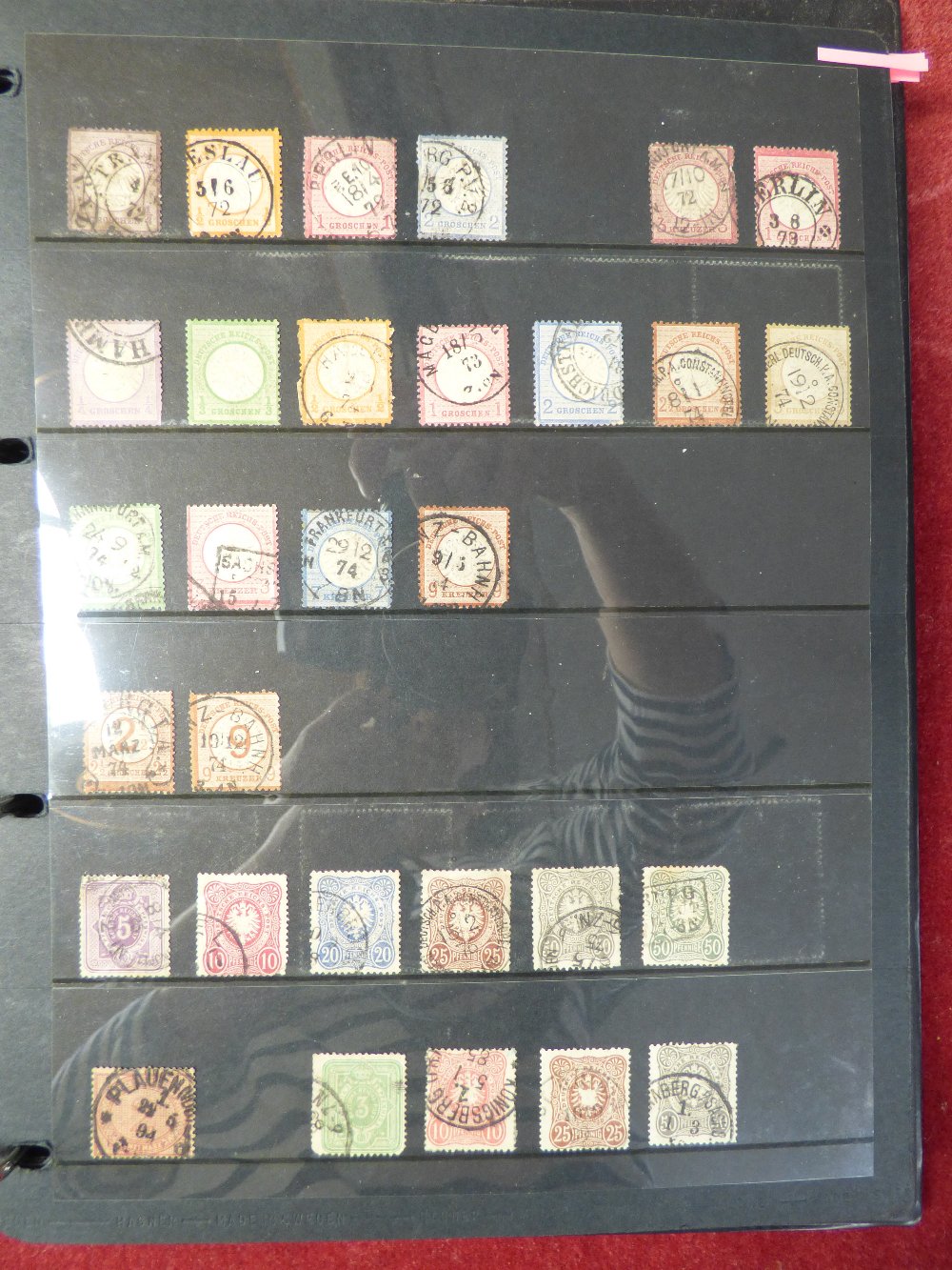 Folder containing a collection of stamps from the German Empire, mint & used from early issues & - Image 2 of 5