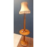 Edwardian mahogany standard lamp 184H cm