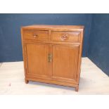Chinese hardwood cabinet 91H x 86W cm