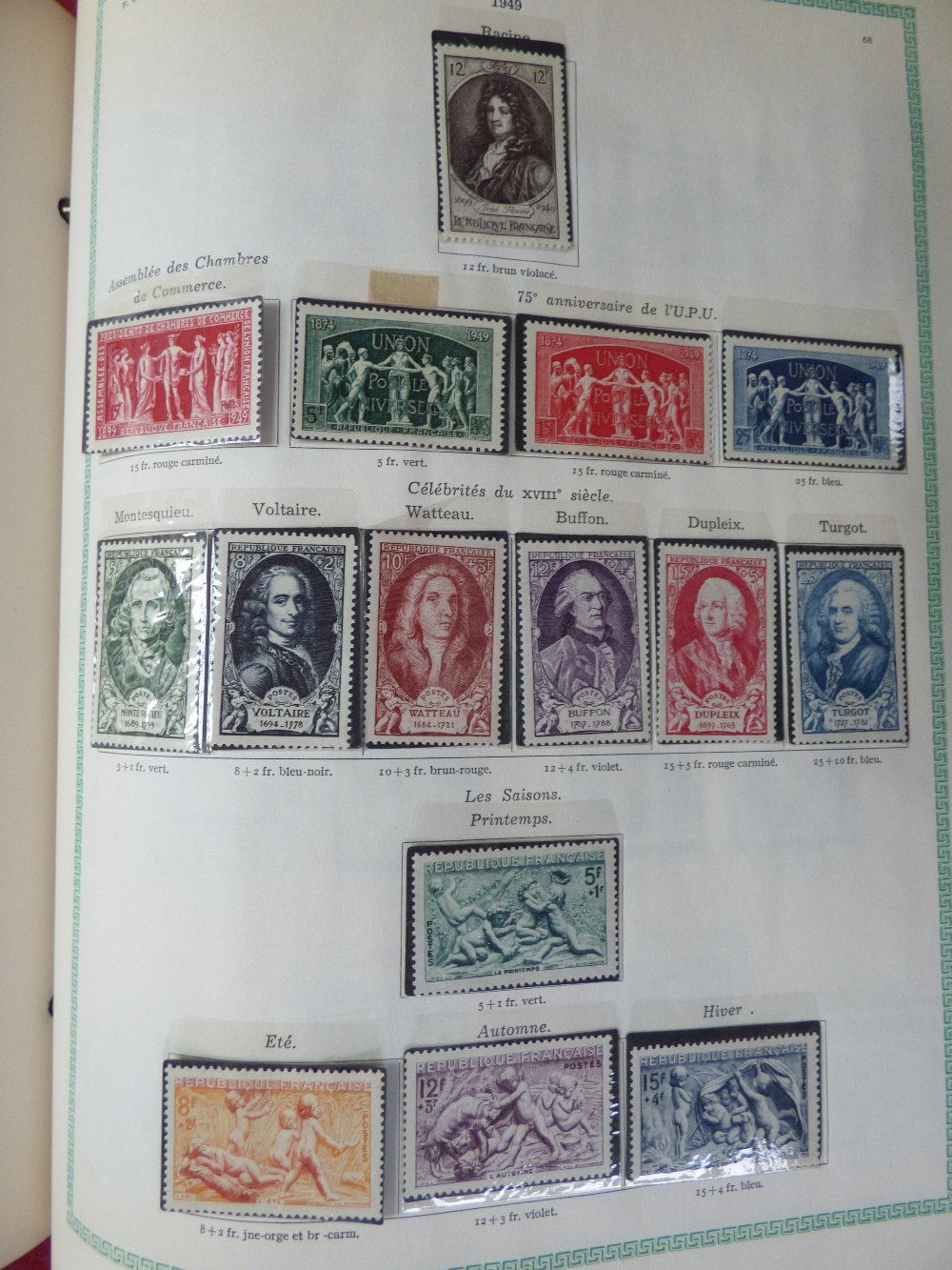 A collection of stamps from France in a Yvert & Tellier album, mint & used from 1853 to 1959 - Image 3 of 5