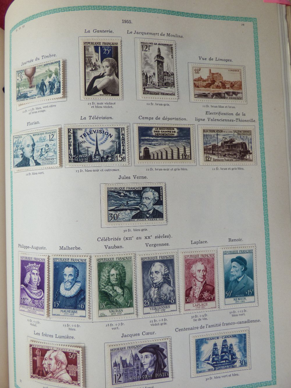 A collection of stamps from France in a Yvert & Tellier album, mint & used from 1853 to 1959 - Image 5 of 5