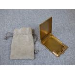 9ct gold card case by 'P. B. Ltd.' London, 37g