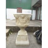 Large composite garden urn