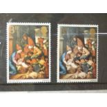 GB 3d stamp SG 756c error, rose omitted, mint hinged with light corner thin and crease, cat £3700