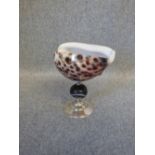 Silver cowrie shell bon bon dish 8 x 8 cm