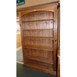 Large pine bookcase 198H x 120W