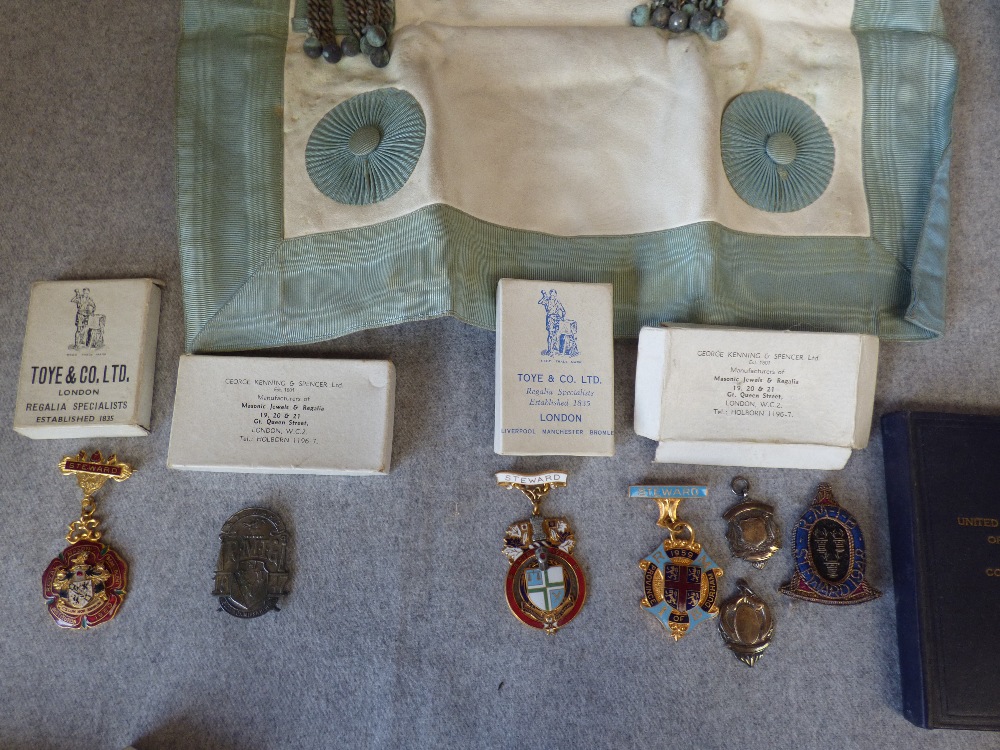 Various Masonic medals & leather cases from the 'Eyre Lodge' & qty of various collectables - Image 3 of 3