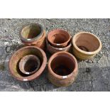 Qty of various garden pots