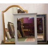 3 various decorative wall mirrors