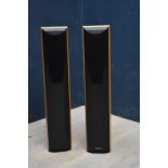 Pair of pine cased 'Mission' speakers 84H x 17W cm