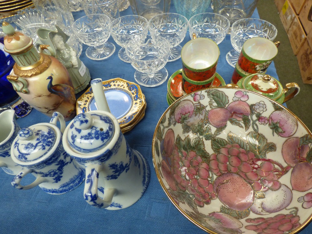 Qty of various cut glass & china - Image 3 of 3