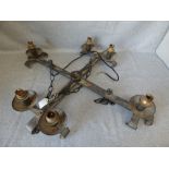 Antique cast iron chandelier