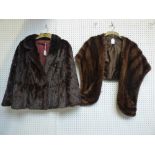 Vintage mink short jacket & vintage mink stole