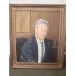 Oil on canvas portrait of 'Gentleman', bears signature 'Budgett 92' in decorative gilt style frame