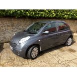 Car: Nissan Micra, Registration OE06 OPL, 5 door hatchback, petrol, recently serviced and MOT.