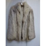 Vintage silver fox, waist length coat