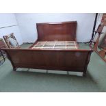 Super King size mahogany sleigh bed frame by 'Simon Horn' 200 x 236 cm