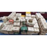 Large qty of various 'Lilliput Lane' cottage ornaments & 'Into Valley Toadstools' ornaments, all