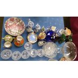 Qty of various cut glass & china