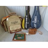 'Fortnum & Mason' picnic rucksack (as new), 'Hartmann' Binoculars 8 x 30 in original leather case,