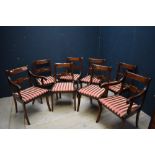 Set of 6 + 2 Regency style dining chairs