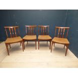 Set of 4 1970's style dining chairs