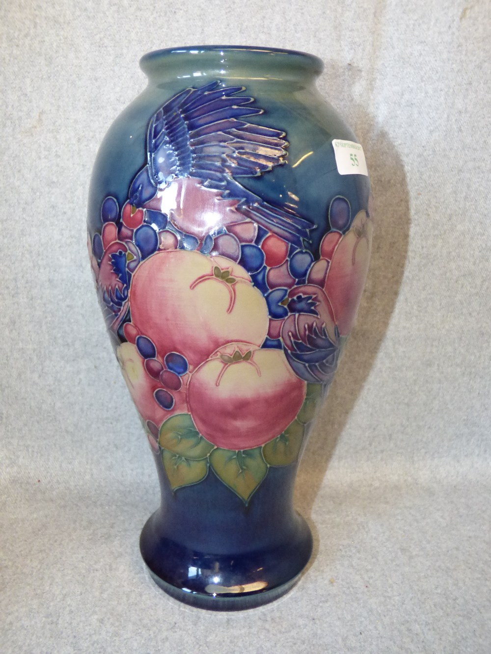 Moorcroft Pomegranate pattern vase, signed LM to the base, 32cmh - Image 3 of 3