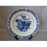 C18th Delft plate (chips to the rim)