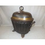 French metal coal bucket