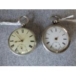 Hallmarked silver open face pocket watch with fusee movement by 'J. Walkey of Kilkhampton' London