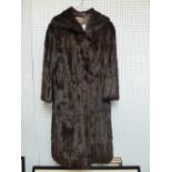 Vintage full length mink coat